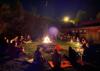 Lagerfeuer am Stammesheim Erding