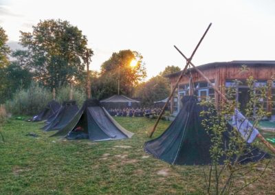 Kohten Jurte Stammeslager am Pfadfinderheim Erding